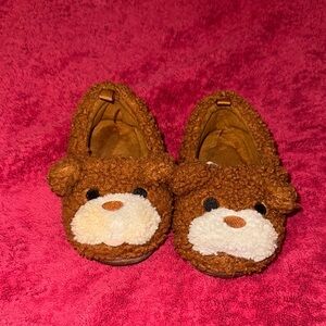 Brown Bear Kids Slippers